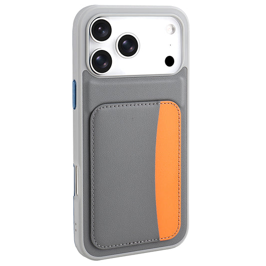 Apple iPhone 17 Pro Kılıf Kartlıklı Zore X-Kart Silikon Kapak Siyah