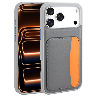 Apple iPhone 17 Pro Kılıf Kartlıklı Zore X-Kart Silikon Kapak Siyah