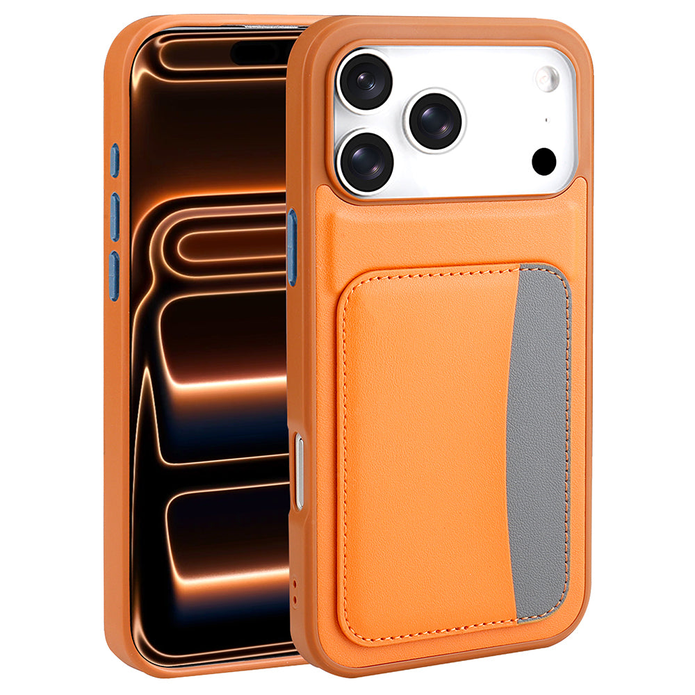 Apple iPhone 17 Pro Kılıf Kartlıklı Zore X-Kart Silikon Kapak Koyu Gri