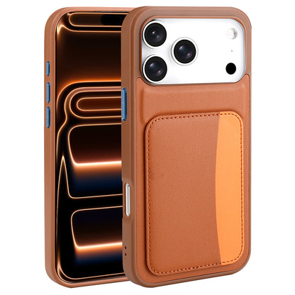 Apple iPhone 17 Pro Kılıf Kartlıklı Zore X-Kart Silikon Kapak Siyah