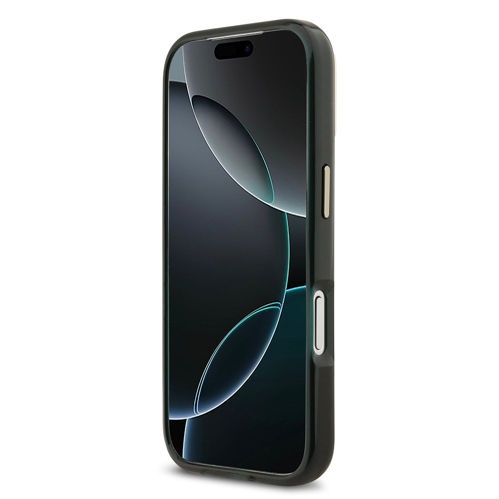 Apple iPhone 17 Pro Kılıf Lacoste Orjinal Lisanslı M-safe Şarj Özellikli Gold Timsah Logolu Buzlu Kapak Yeşil