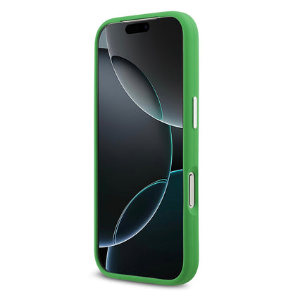 Apple iPhone 17 Pro Kılıf Lacoste Orjinal Lisanslı M-safe Şarj Özellikli İkonik Logolu Metal Kamera Çerçeveli Silikon Kapak Siyah