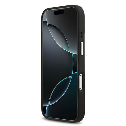 Apple iPhone 17 Pro Kılıf Lacoste Orjinal Lisanslı M-safe Şarj Özellikli PU Pike Desenli Standlı Metal Logolu Kapak Koyu Yeşil