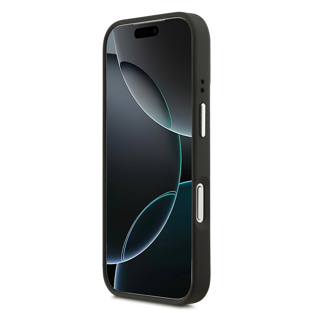 Apple iPhone 17 Pro Kılıf Lacoste Orjinal Lisanslı M-safe Şarj Özellikli PU Pike Desenli Standlı Metal Logolu Kapak Bej