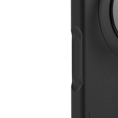 Apple iPhone 17 Pro Kılıf M-safe Şarj Özellikli 360 Derece Standlı Basit Mat Deri Desenli Youngkit Tech Leather Serisi Kapak Kahverengi