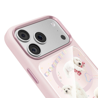 Apple iPhone 17 Pro Kılıf M-safe Şarj Özellikli 3D Baskılı Tasarım Mutural The Dog Serisi Kapak