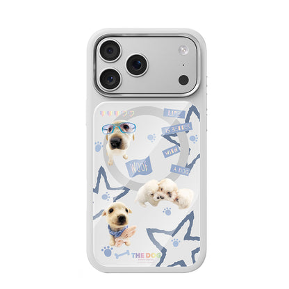 Apple iPhone 17 Pro Kılıf M-safe Şarj Özellikli 3D Baskılı Tasarım Mutural The Dog Serisi Kapak