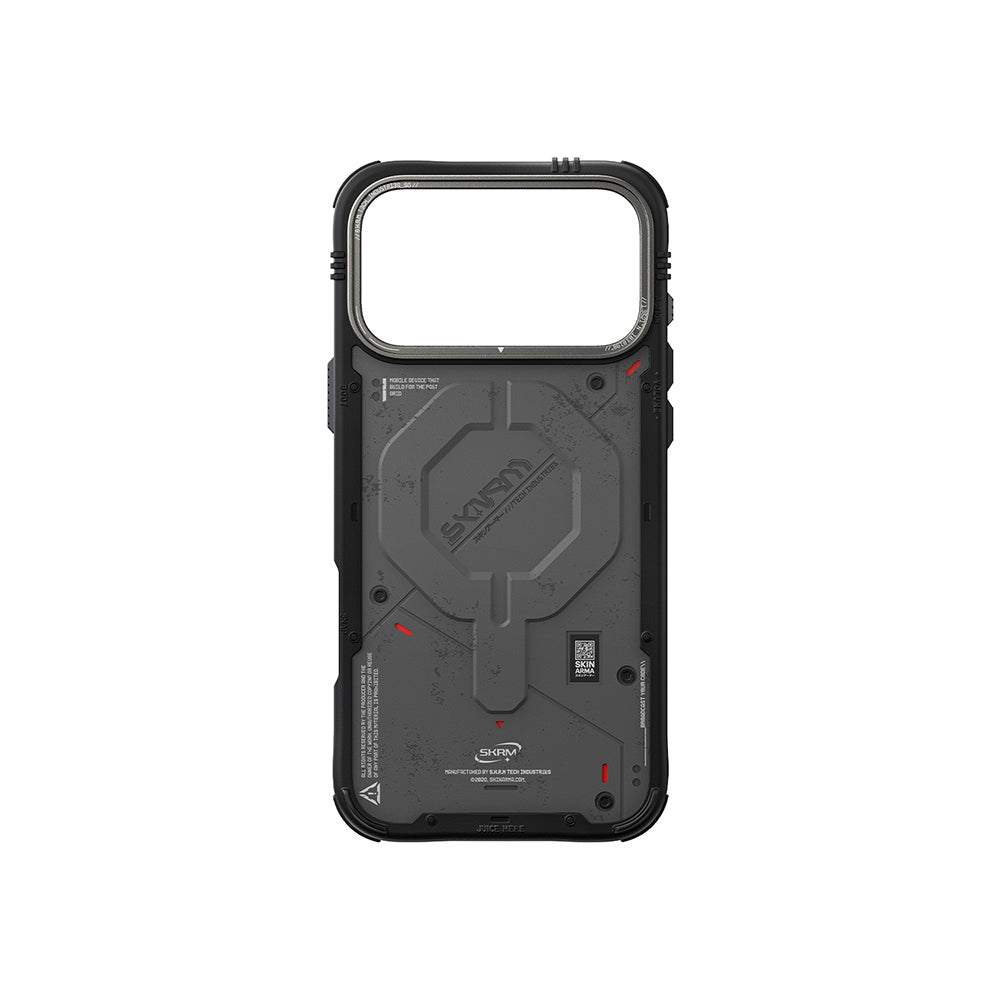 Apple iPhone 17 Pro Kılıf M-Safe Şarj Özellikli Airbag Tasarımlı Skinarma Vigor Kapak Gri