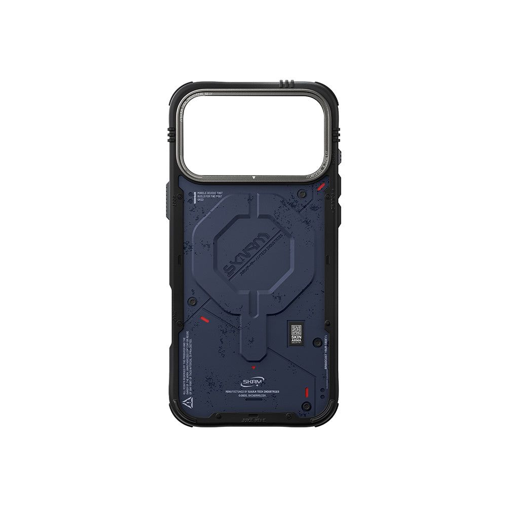 Apple iPhone 17 Pro Kılıf M-Safe Şarj Özellikli Airbag Tasarımlı Skinarma Vigor Kapak Gri