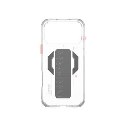 Apple iPhone 17 Pro Kılıf M-Safe Şarj Özellikli Airbag Tasarımlı Standlı Skinarma Haxa Kapak Mavi