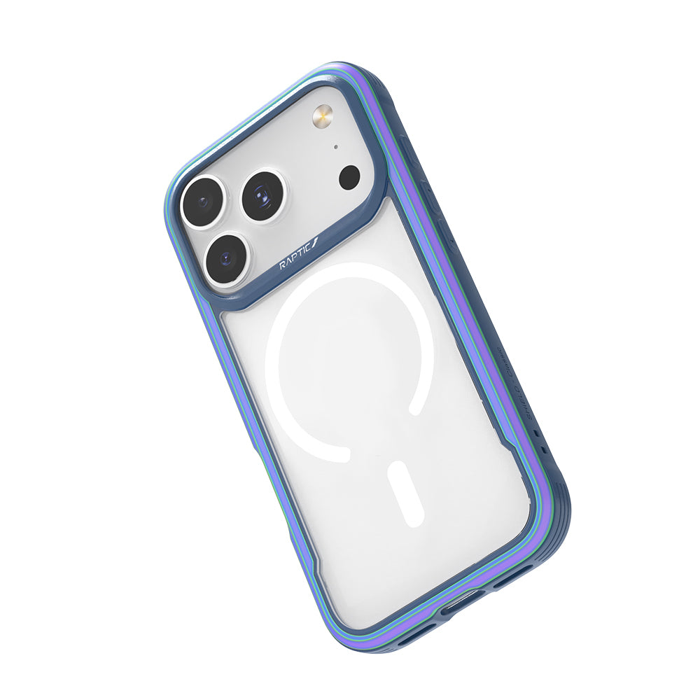 Apple iPhone 17 Pro Kılıf M-safe Şarj Özellikli Airbagli Raptic Shield Serisi Şeffaf Arka Yüzey Kapak Siyah