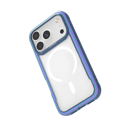 Apple iPhone 17 Pro Kılıf M-safe Şarj Özellikli Airbagli Raptic Shield Serisi Şeffaf Arka Yüzey Kapak Siyah