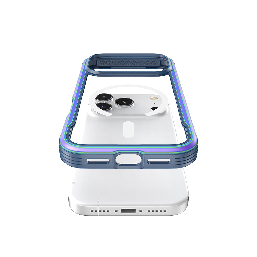 Apple iPhone 17 Pro Kılıf M-safe Şarj Özellikli Airbagli Raptic Shield Serisi Şeffaf Arka Yüzey Kapak Colorful