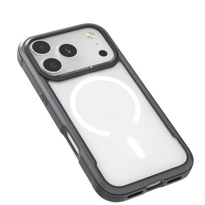 Apple iPhone 17 Pro Kılıf M-safe Şarj Özellikli Airbagli Raptic Shield Serisi Şeffaf Arka Yüzey Kapak Siyah