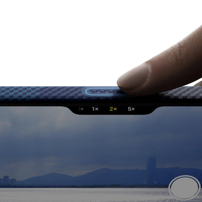 Apple iPhone 17 Pro Kılıf M-safe Şarj Özellikli Aramid Fiber Pitaka Tactile Woven Starpeak Serisi Over The Horizon Kapak Mavi