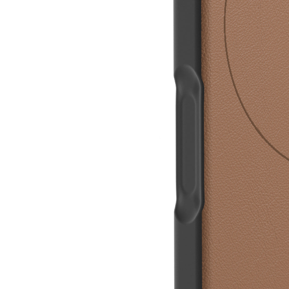 Apple iPhone 17 Pro Kılıf M-safe Şarj Özellikli Basit Mat Deri Desenli Youngkit Tech Fashion Serisi Kapak Gri