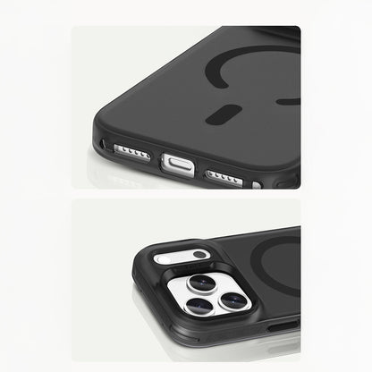 Apple iPhone 17 Pro Kılıf M-Safe Şarj Özellikli Benks C-Magnet Lucid Armor Kapak Siyah