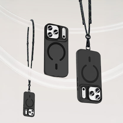 Apple iPhone 17 Pro Kılıf M-Safe Şarj Özellikli Benks C-Magnet Lucid Armor Kapak Beyaz