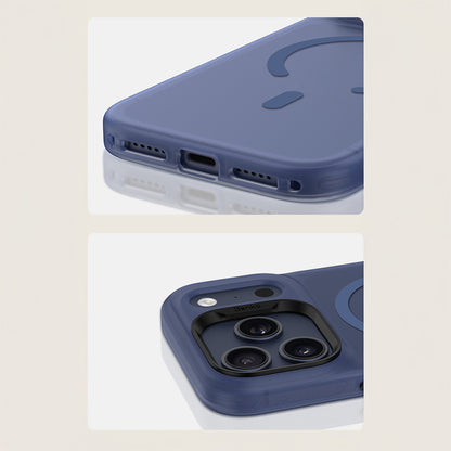 Apple iPhone 17 Pro Kılıf M-Safe Şarj Özellikli Benks C-Magnet Lucid Armor Kapak Beyaz