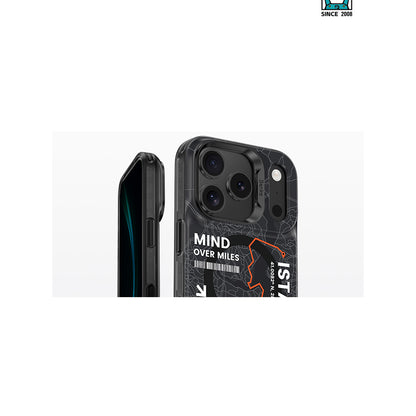 Apple iPhone 17 Pro Kılıf M-safe Şarj Özellikli Benks City Serisi Kapak Siyah-Turuncu