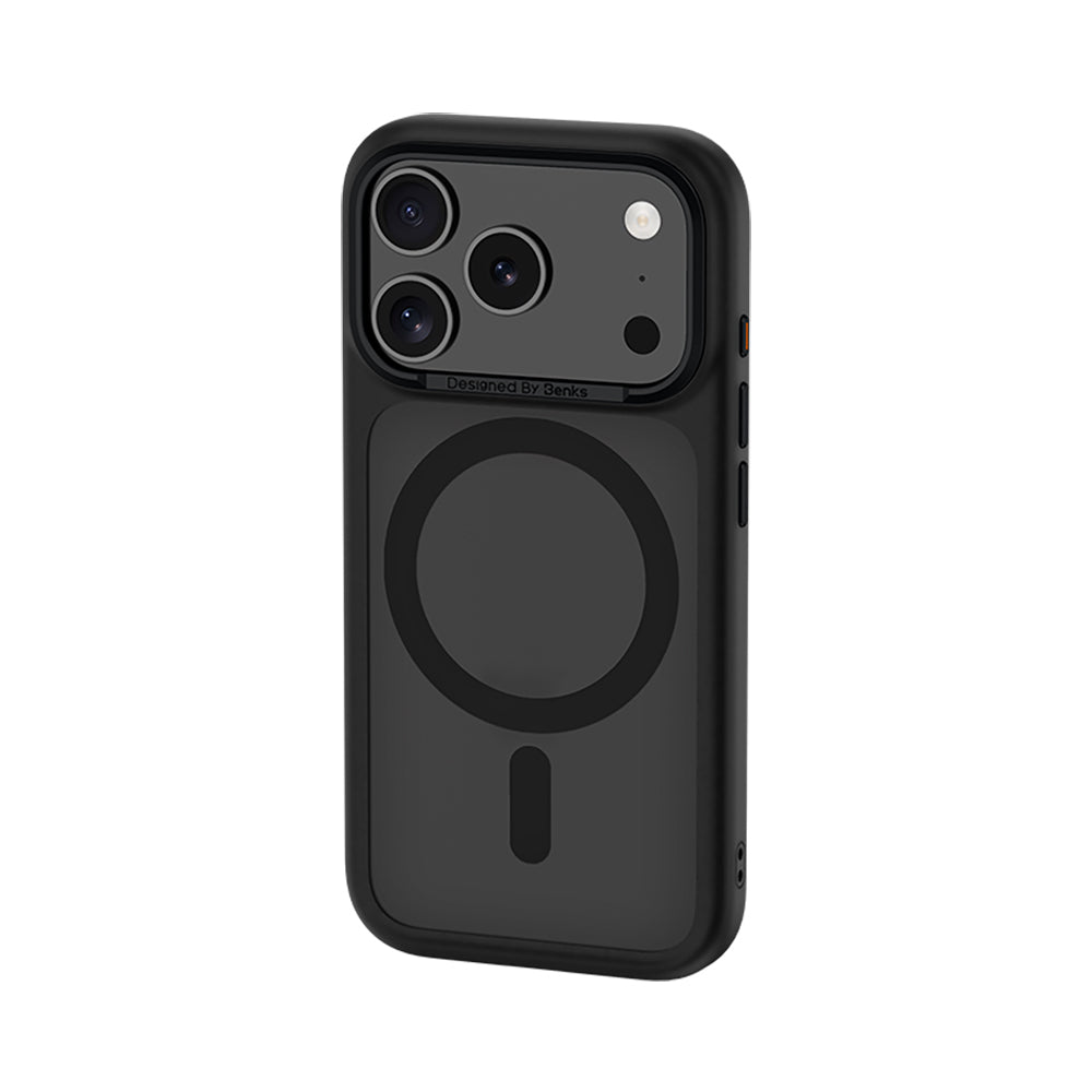 Apple iPhone 17 Pro Kılıf M-safe Şarj Özellikli Benks Mist Protective Kapak Siyah