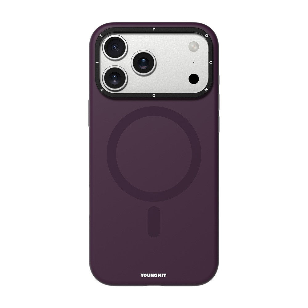 Apple iPhone 17 Pro Kılıf M-safe Şarj Özellikli Kamera Standlı Youngkit Bitty Cream Kapak