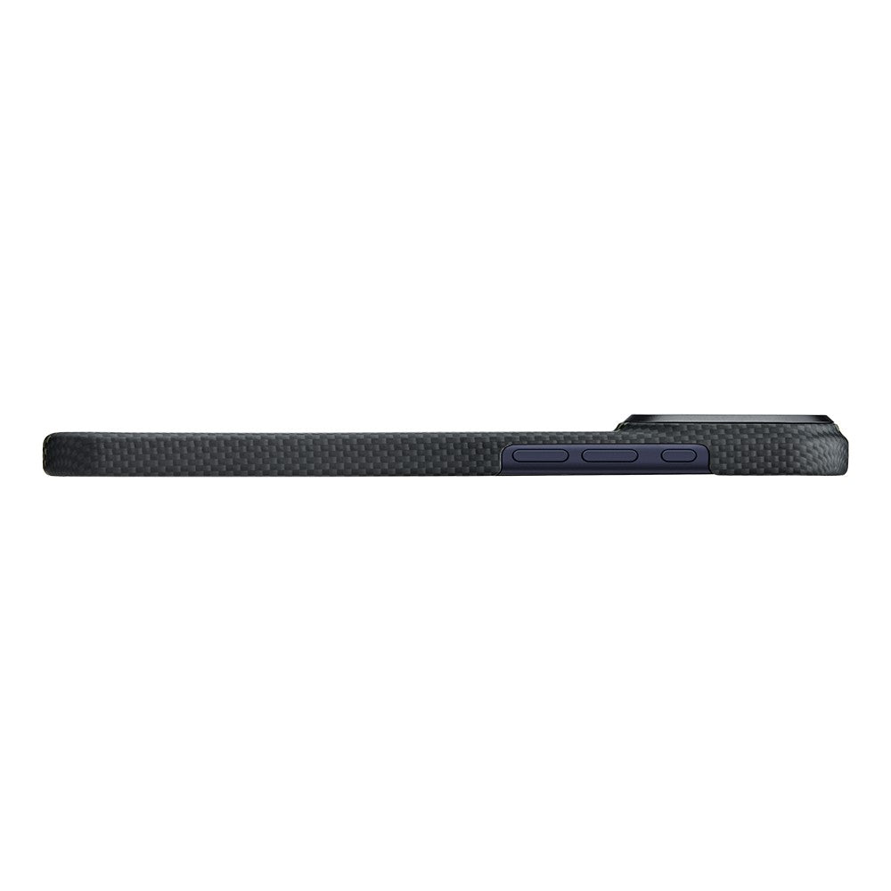 Apple iPhone 17 Pro Kılıf M-safe Şarj Özellikli Lumintex Teknolojili Fosforlu Aramid Karbon Fiber Pitaka Tactile Woven Aries Serisi Kapak
