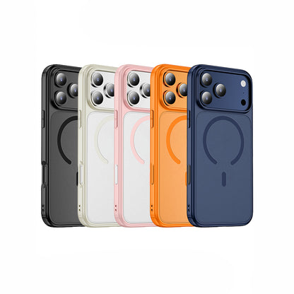 Apple iPhone 17 Pro Kılıf M-safe Şarj Özellikli Mat Arka Yüzey Wlons Lola Kapak Siyah