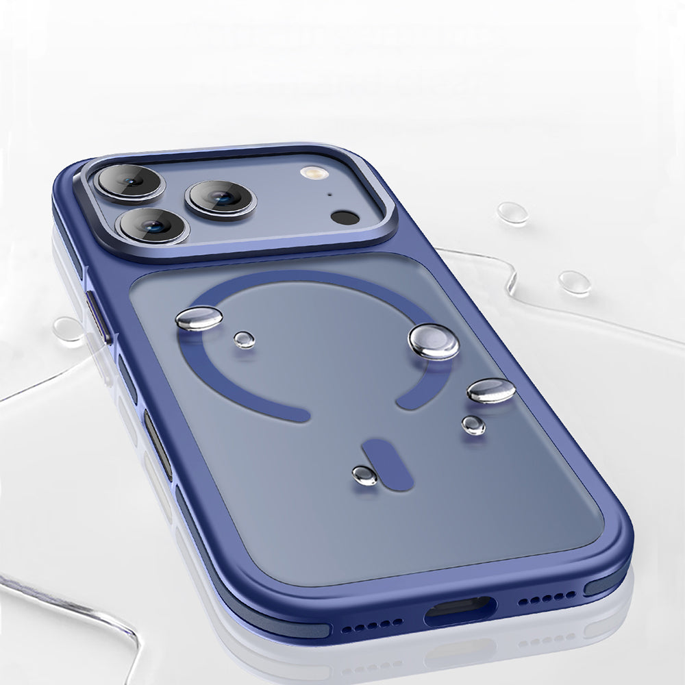 Apple iPhone 17 Pro Kılıf M-safe Şarj Özellikli Mat Görünümlü Wlons Vevo Kapak Siyah