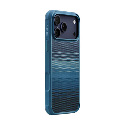 Apple iPhone 17 Pro Kılıf M-safe Şarj Özellikli Pitaka Tactile Woven Sunset-Moonrise Aramid Pro Guard Serisi Kapak Kahverengi