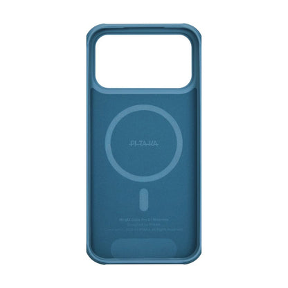 Apple iPhone 17 Pro Kılıf M-safe Şarj Özellikli Pitaka Tactile Woven Sunset-Moonrise Aramid Pro Guard Serisi Kapak Mavi