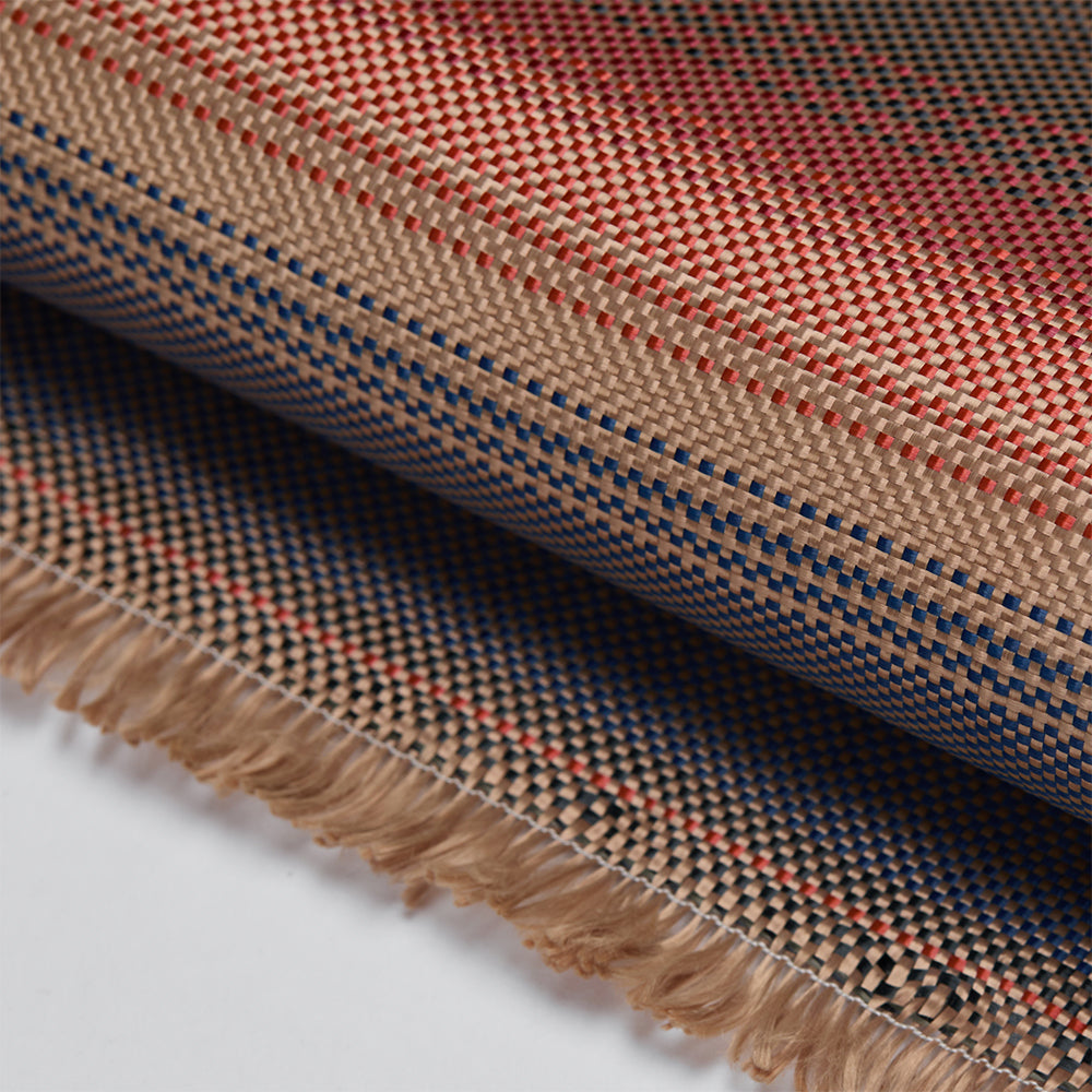 Apple iPhone 17 Pro Kılıf M-safe Şarj Özellikli Pitaka Tactile Woven Sunset-Moonrise Aramid Pro Guard Serisi Kapak Mavi