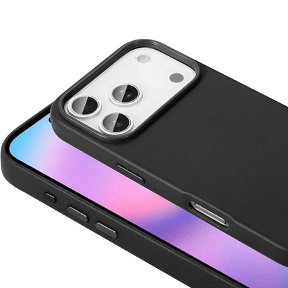 Apple iPhone 17 Pro Kılıf M-safe Şarj Özellikli PU Deri Görünümlü Zore Kupra Kapak Lacivert