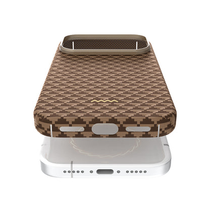 Apple iPhone 17 Pro Kılıf M-safe Şarj Özellikli Raptic Aramid Skin Origin Serisi Kapak Lacivert