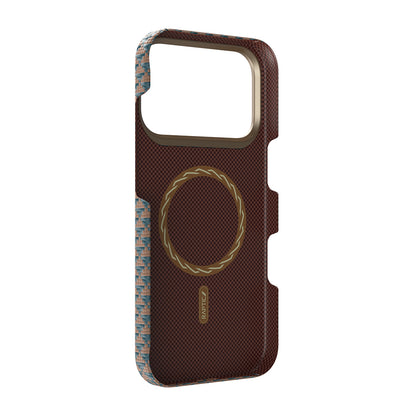 Apple iPhone 17 Pro Kılıf M-safe Şarj Özellikli Raptic Aramid Skin Origin Serisi Kapak Kırmızı