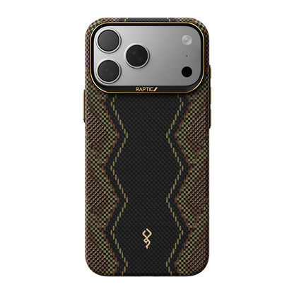Apple iPhone 17 Pro Kılıf M-safe Şarj Özellikli Raptic Aramid Skin Scepter Serisi Kapak