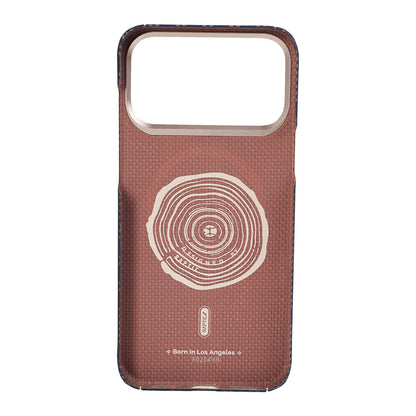 Apple iPhone 17 Pro Kılıf M-safe Şarj Özellikli Raptic Aramid Skin Serisi Karbon Kapak