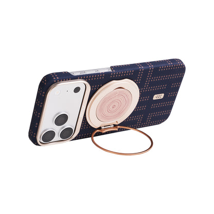Apple iPhone 17 Pro Kılıf M-safe Şarj Özellikli Raptic Aramid Skin Serisi Karbon Kapak