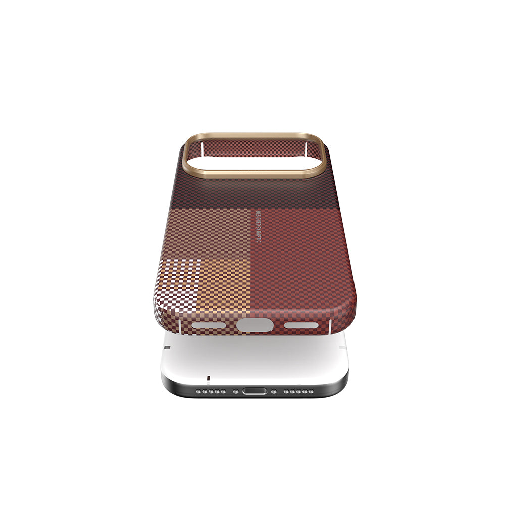 Apple iPhone 17 Pro Kılıf M-safe Şarj Özellikli Raptic Aramid Skin Transform Serisi Kapak Kahverengi