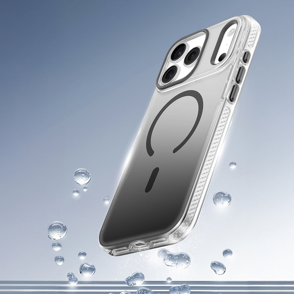 Apple iPhone 17 Pro Kılıf M-safe Şarj Özellikli Sararmaya Karşı Dayanıklı Mutural Icesense Serisi Kapak Gri