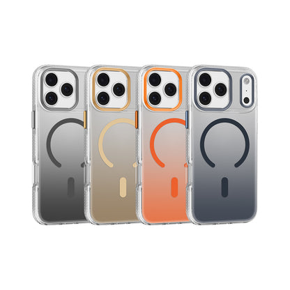 Apple iPhone 17 Pro Kılıf M-safe Şarj Özellikli Sararmaya Karşı Dayanıklı Mutural Icesense Serisi Kapak Turuncu