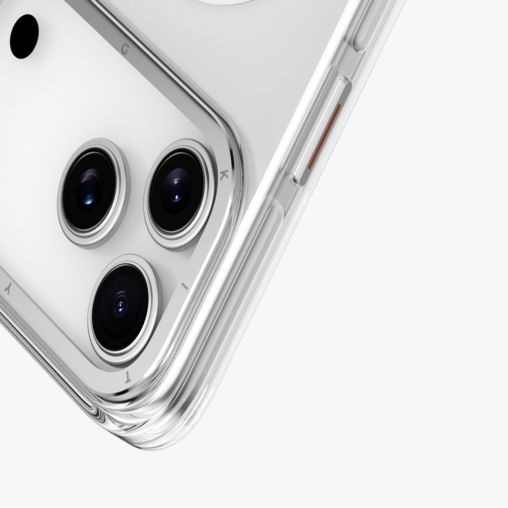 Apple iPhone 17 Pro Kılıf M-safe Şarj Özellikli Şeffaf Youngkit Crystal Shield Serisi Kapak Siyah