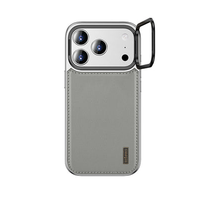 Apple iPhone 17 Pro Kılıf M-safe Şarj Özellikli Standlı Leto Kapak Siyah