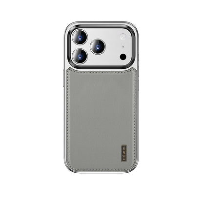 Apple iPhone 17 Pro Kılıf M-safe Şarj Özellikli Standlı Leto Kapak Gri