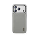 Apple iPhone 17 Pro Kılıf M-safe Şarj Özellikli Standlı Leto Kapak Gri