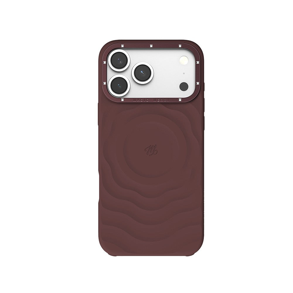 Apple iPhone 17 Pro Kılıf M-safe Şarj Özellikli Wiwu Magic Merry Blossom Drift Serisi Kapak