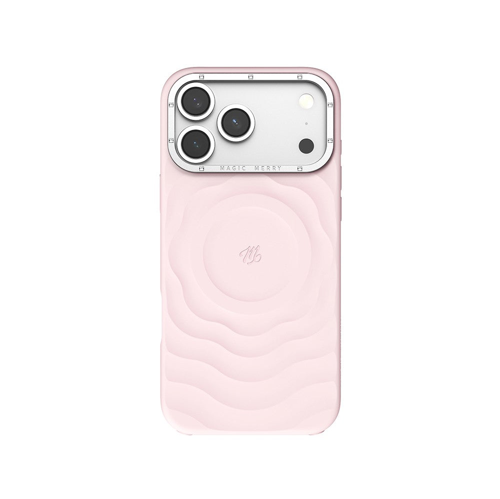 Apple iPhone 17 Pro Kılıf M-safe Şarj Özellikli Wiwu Magic Merry Blossom Drift Serisi Kapak