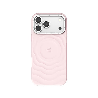 Apple iPhone 17 Pro Kılıf M-safe Şarj Özellikli Wiwu Magic Merry Blossom Drift Serisi Kapak