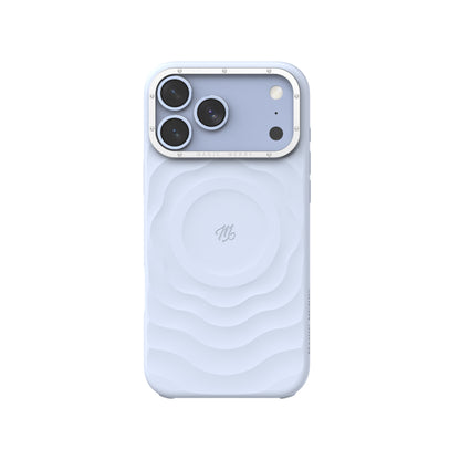 Apple iPhone 17 Pro Kılıf M-safe Şarj Özellikli Wiwu Magic Merry Blossom Drift Serisi Kapak