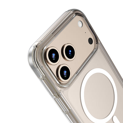 Apple iPhone 17 Pro Kılıf M-safe Şarj Özellikli Wiwu MCC-702 Titanyum Pro Serisi Sert PC Kapak Şeffaf